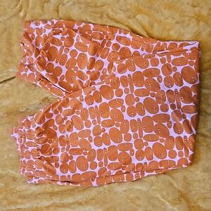 Nooworks Orange and Pink Patterned Joggers